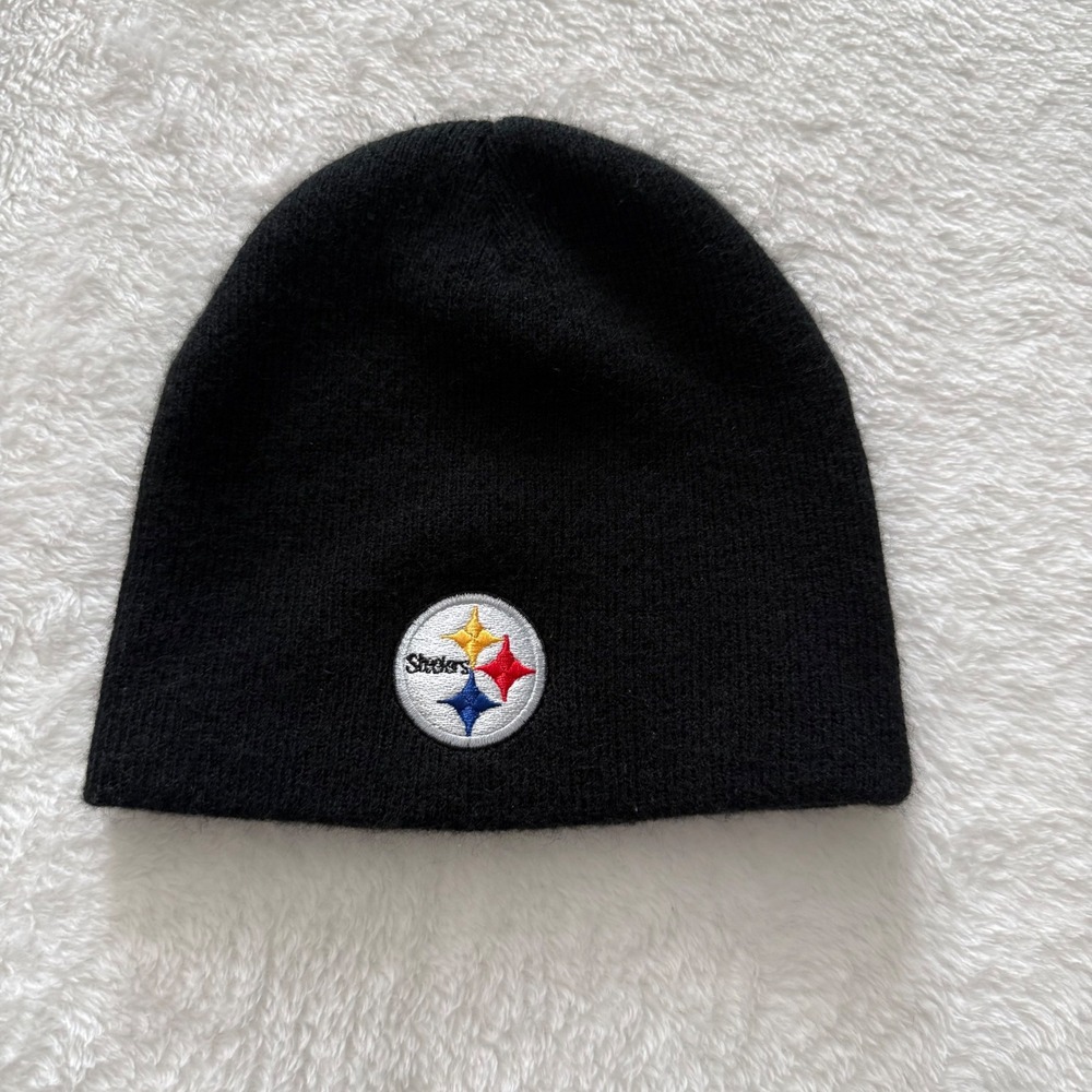 Pittsburgh Steelers Black Knit Beanie –‎ NFL Winter Hat Skull Cap